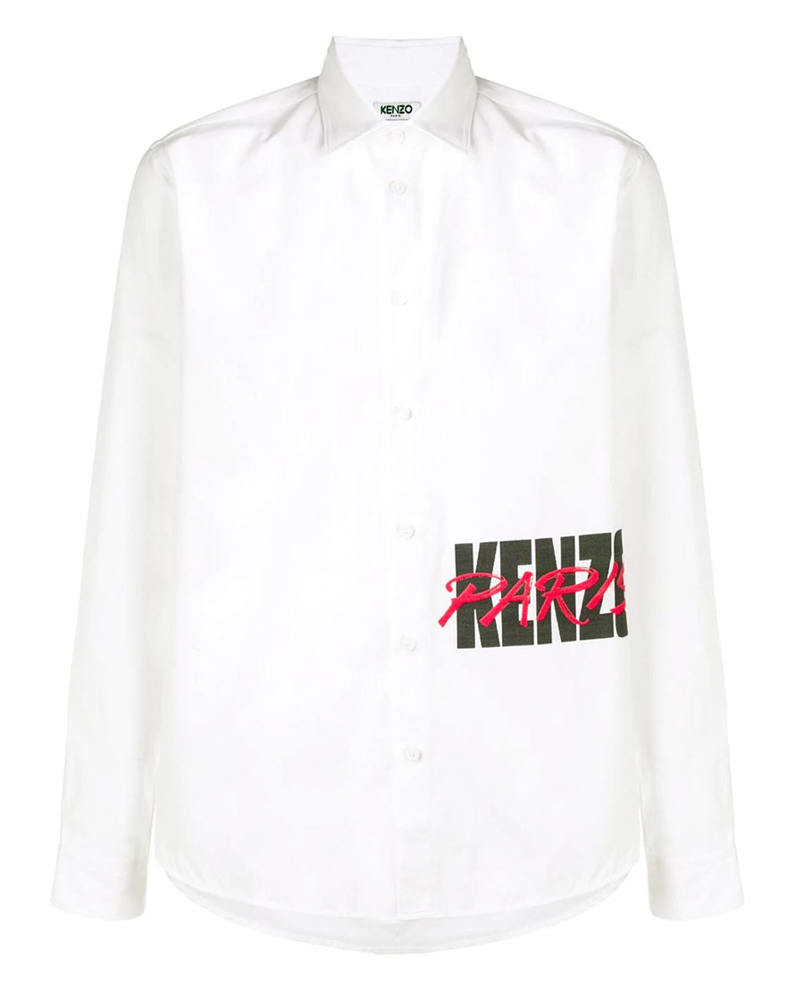 Kenzo Logo印花衬衫 In White | ModeSens