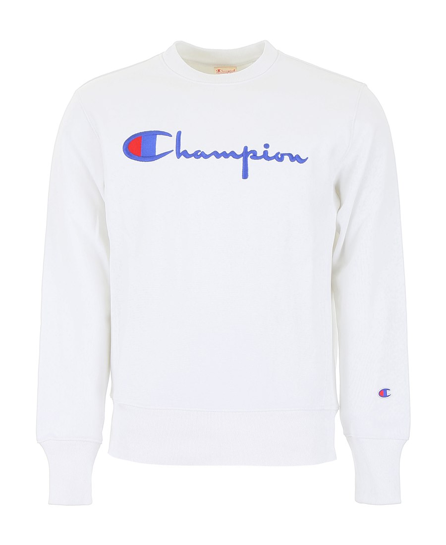 Champion Logo印花卫衣 In White | ModeSens