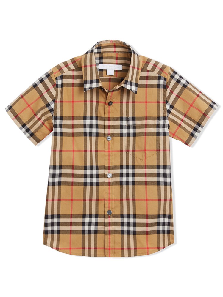 burberry shirt kids yellow