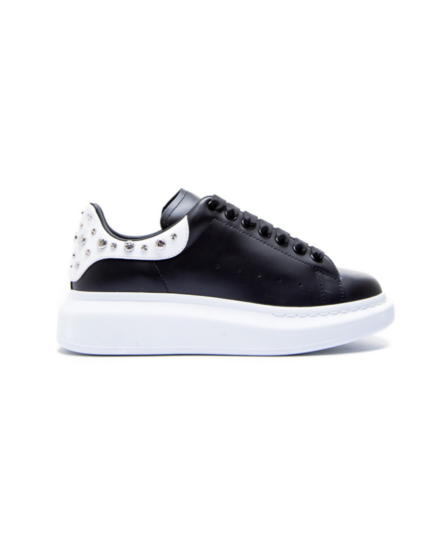 alexander mcqueen black and white shoes