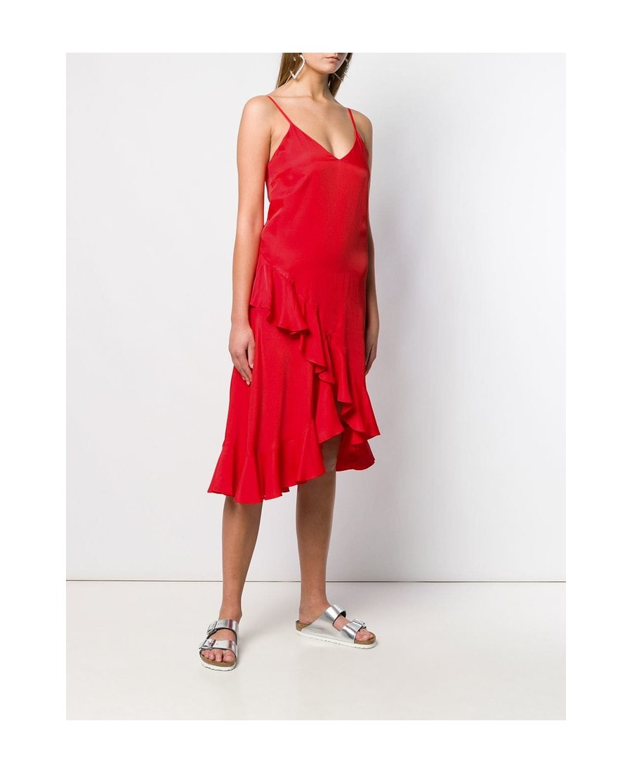 red kenzo dress