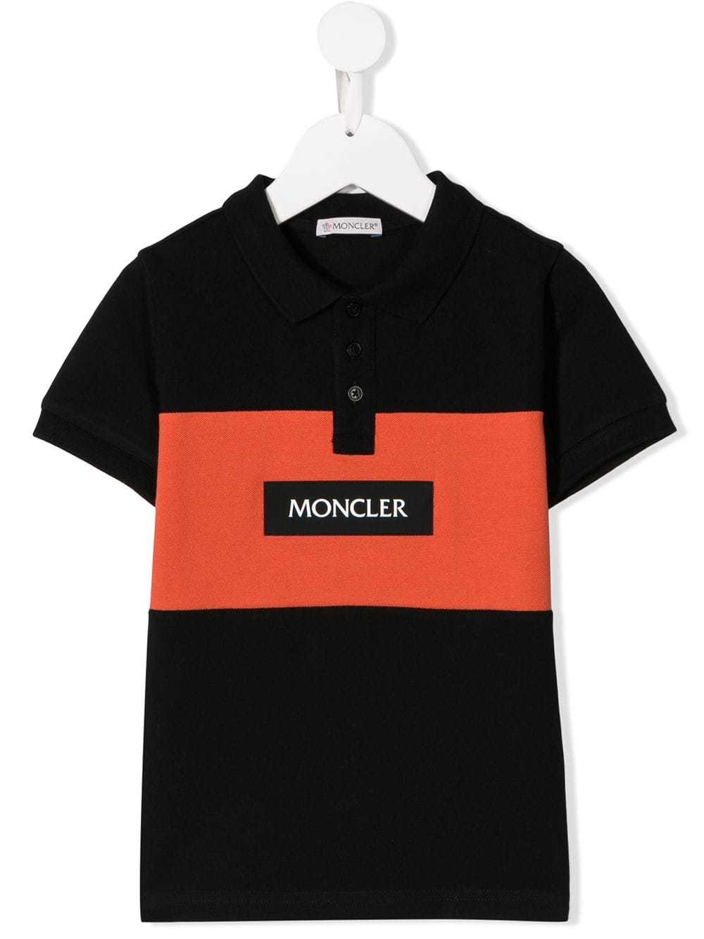 orange moncler polo