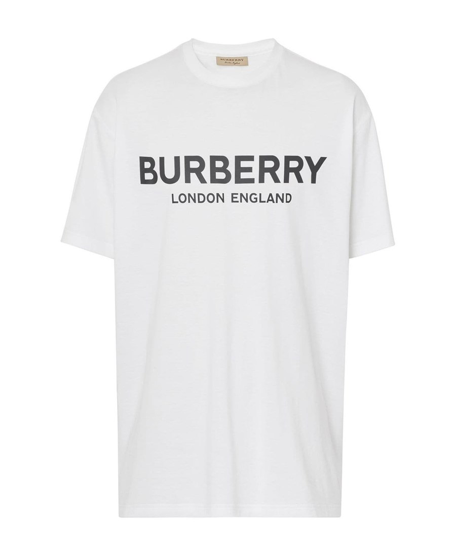 Burberry 男女同款 白色logo印花t恤 In White | ModeSens